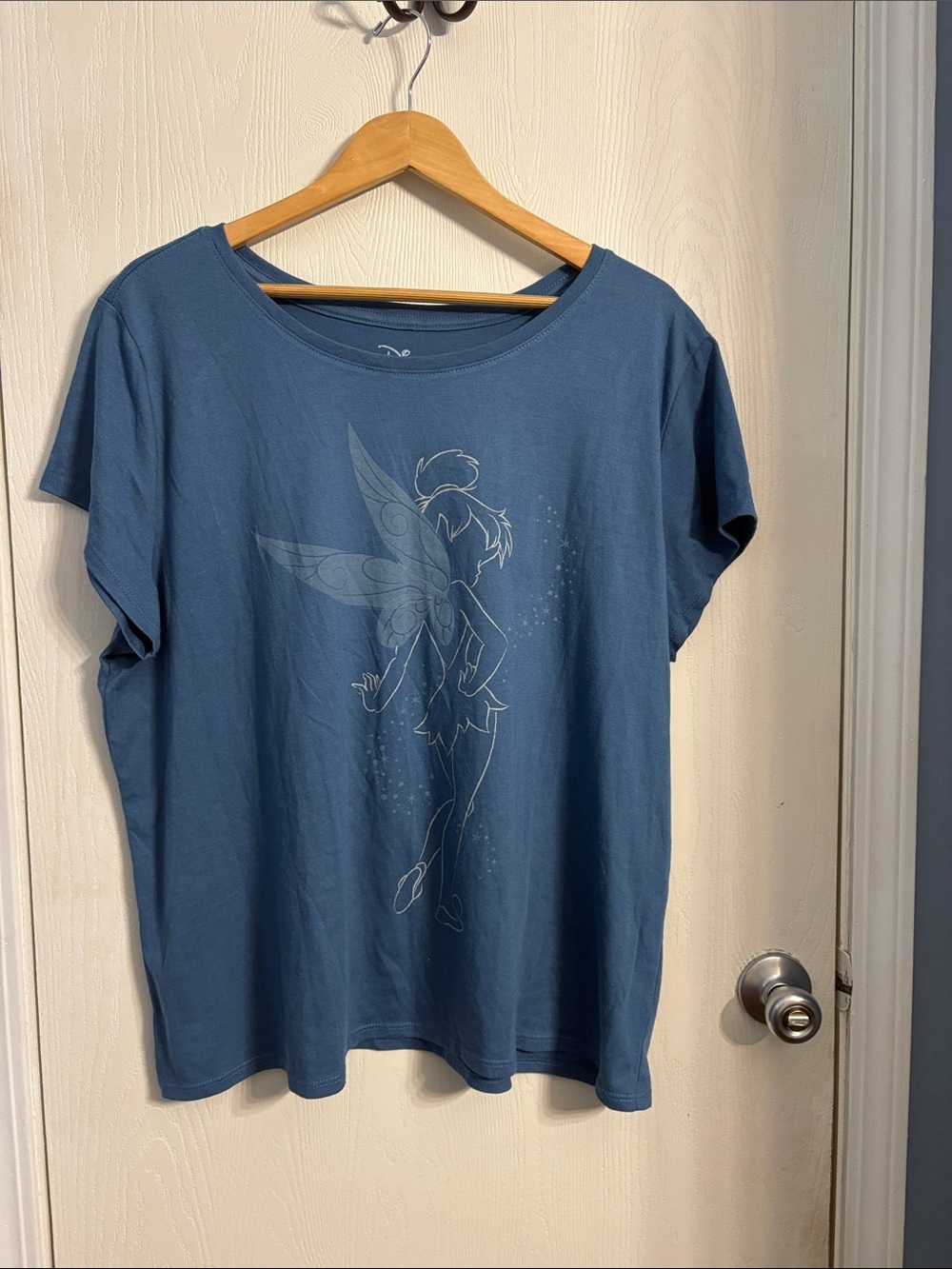 Disney Blue Tinker Bell Short Sleeve Tee